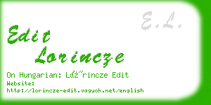 edit lorincze business card